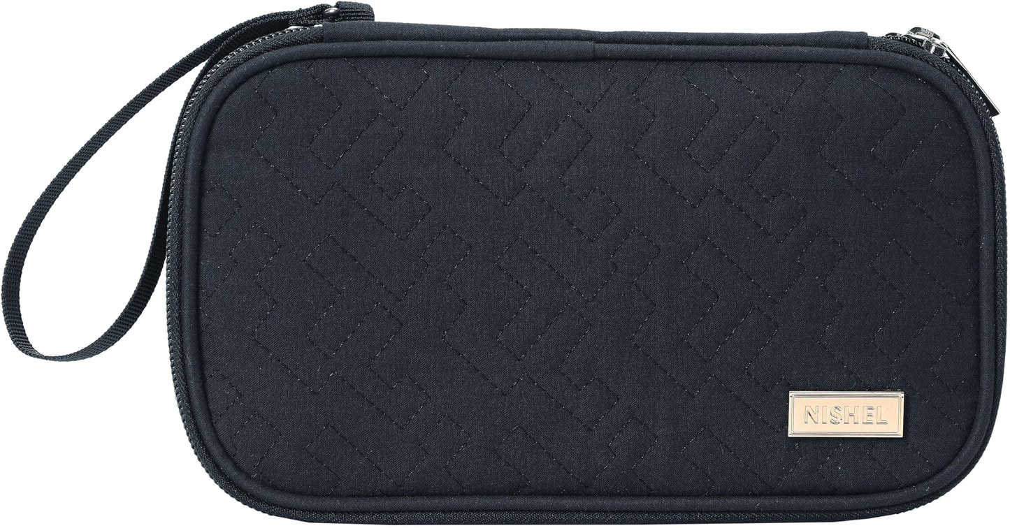 NISHEL Travel Cord Organizer Case, Double Layers Tech Electronic Bag, Essentials for Charger