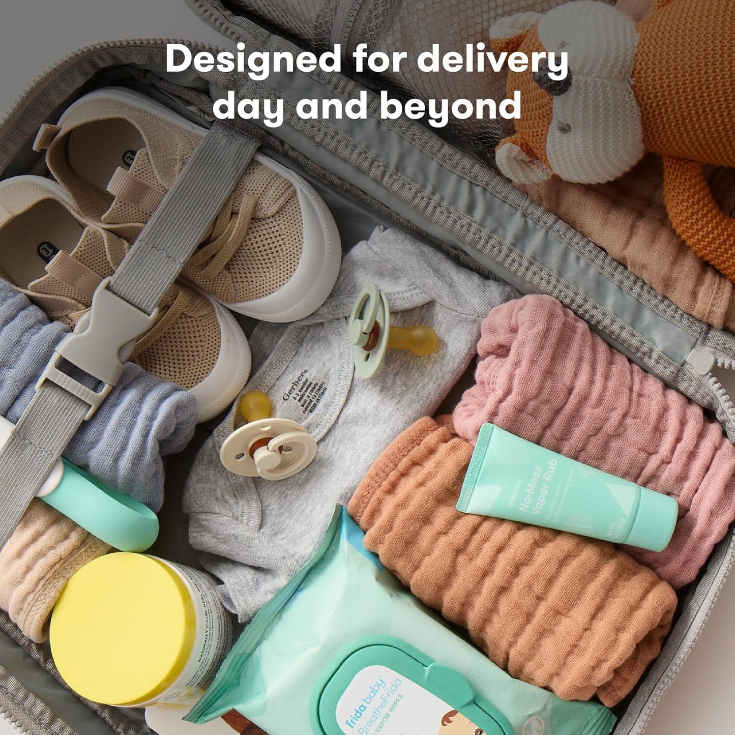 Frida Mom 30pc Pre-Packed Hospital & Diaper Bag Essentials Gift Set, Includes Labor, Postpartum, &
