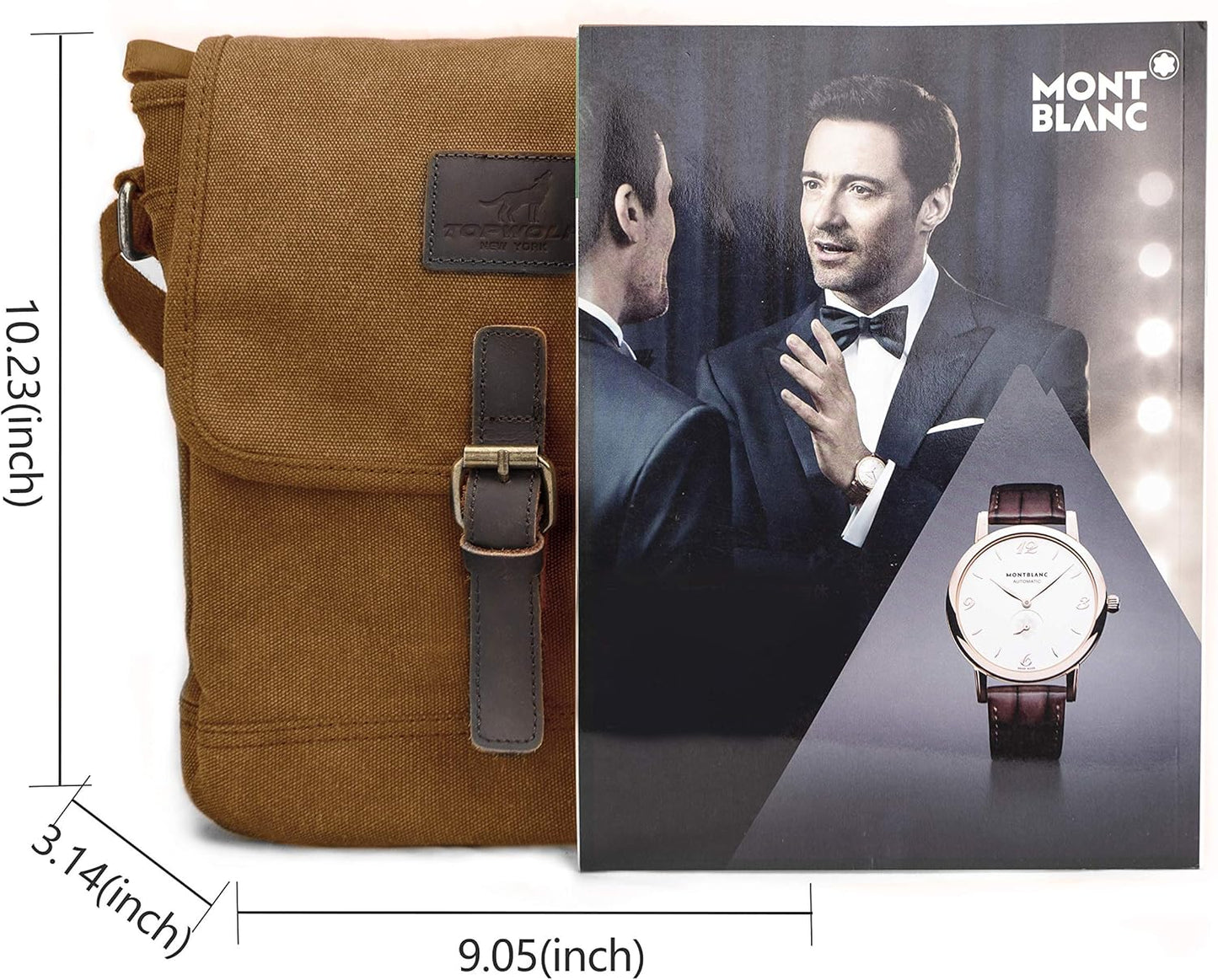 Canvas Messenger Bag Small Crossbody Bag Casual Travel Working Tools Bag Shoulder Bag Hold Phone Handset Anti Theft