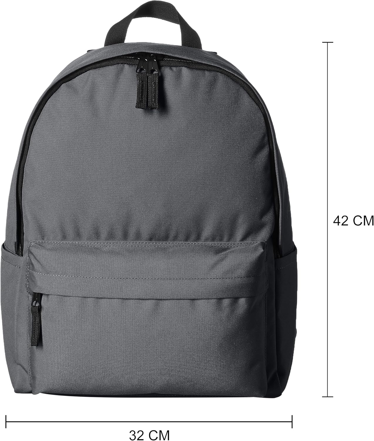 Amazon Basics Classic School Backpack - Grey