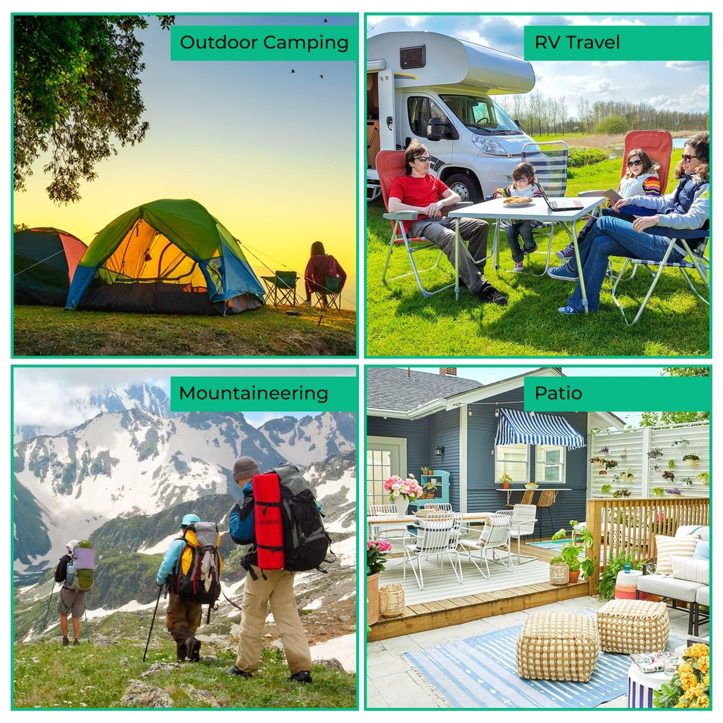 Portable Travel Clothesline with 12 Colorful Clips & Bag, Elastic RV & Camping Clothes Line for