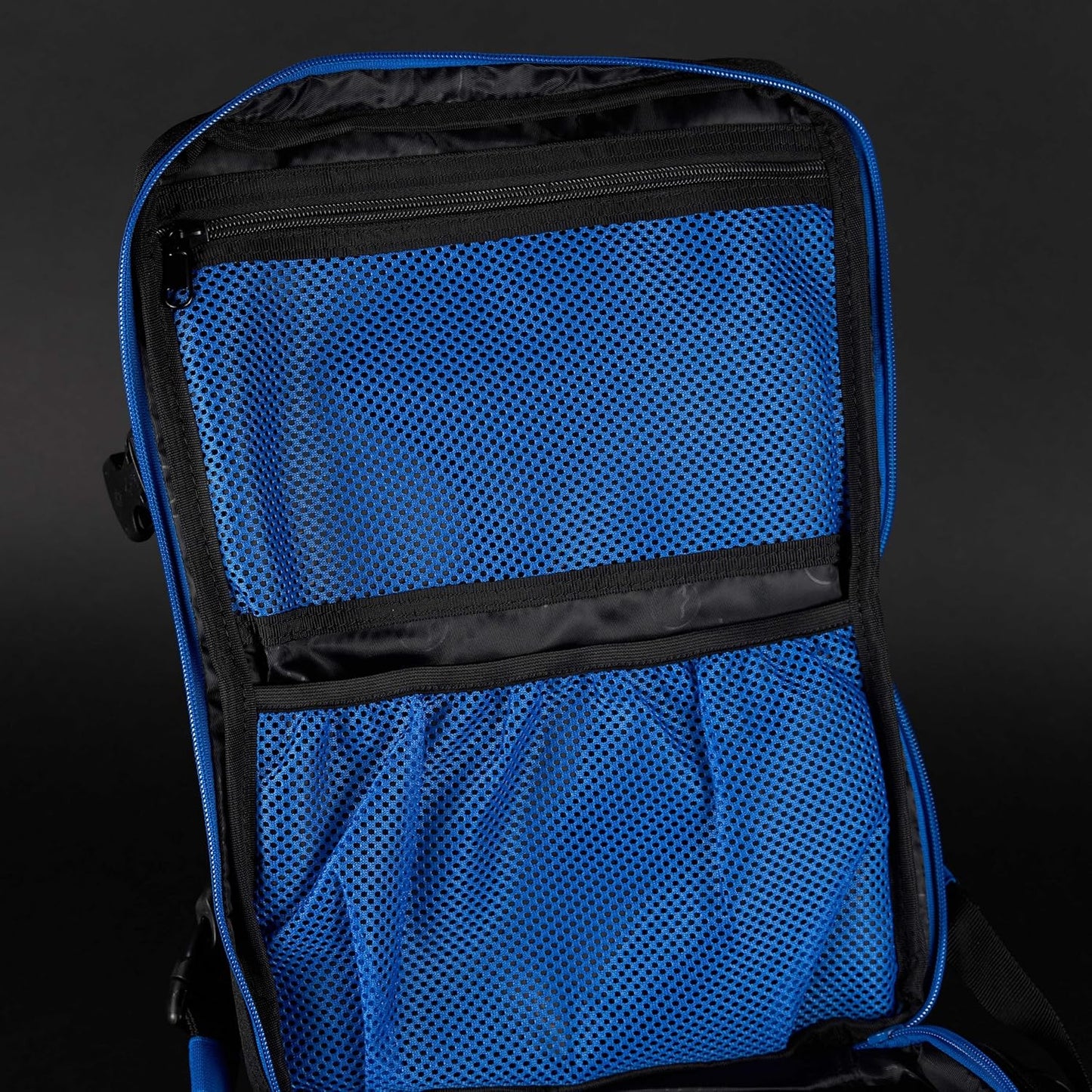WOLFpak 45L Athletic Gym Backpack - Durable 1000D Waterproof Oxford Material w/MOLLE Webbing, Laptop Pocket & Dual Cup Holders, Durable Everyday Gym Backpack (Blue Wolf)