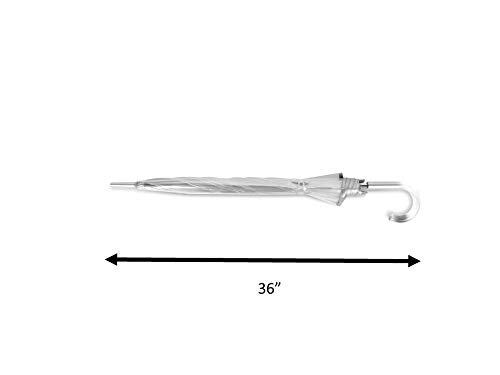 SHEDRAIN Auto Open Bubble Stick Umbrella Clear, 1 EA
