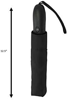 ShedRain Windjammer Automatic Vented Compact Folding Travel Umbrella - Charcoal, Rain, Wind