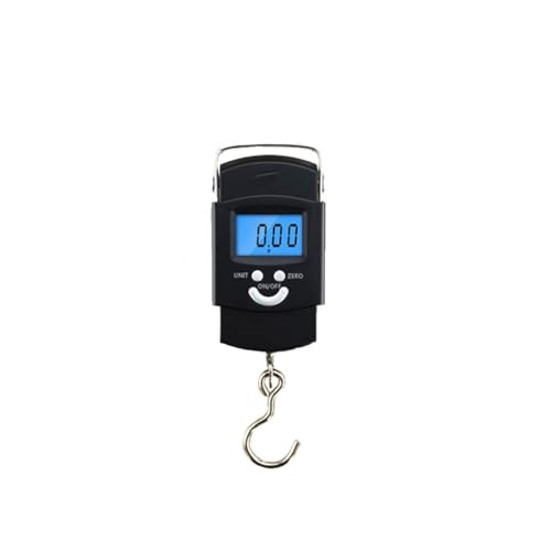 Portable Digital Luggage Scale 40kg/0.01kg - Mini Electronic Weighing Balance for Travel, Baggage, Fishing - Accurate Hanging Scale with Clear LCD Display