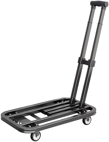 Heavy Duty Folding Trolley - 150 Kg Capacity, Durable & Easy to Maneuver, Perfect for Luggage Handling, Travel & Transport, Portable Utility Cart.