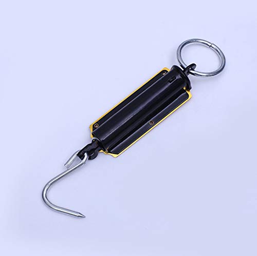 Spring Balance Fish Scales, Pocket Mechanical Spring Balance Weighing Scale with Hanging Loop for