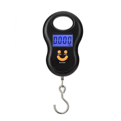 Mini Digital Luggage Scale - Portable Handheld Weighing Scale for Travel & Fishing - Accurate 110lbs/50kg Capacity - Compact Suitcase Hook Scale for Easy Weight Measurement