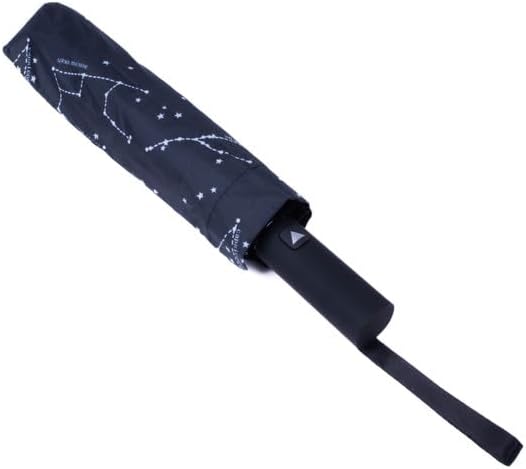 Nollia Windproof Automatic Travel Umbrella, Compact Portable with Reinforced Ribs for Sun & Rain