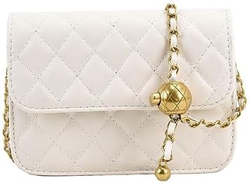 Waist Bag Mini Belt Bag for Women Mini Crossbody Bag Y2k Accessories Belt Purse for Women Fashionable (White,Large)