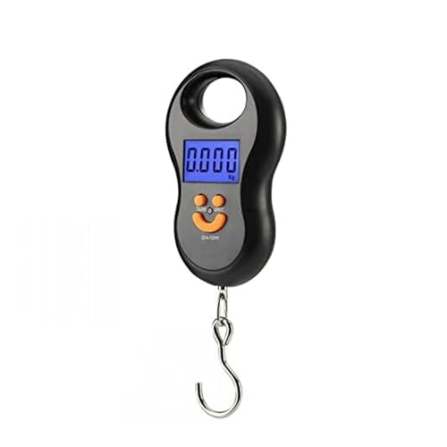 Mini Digital Luggage Scale - Portable Handheld Weighing Scale for Travel & Fishing - Accurate 110lbs/50kg Capacity - Compact Suitcase Hook Scale for Easy Weight Measurement