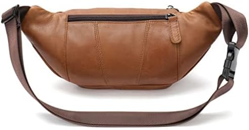Leather Fanny Pack Waist Bag for Men Women Outdoor Travel Hiking Camping Walking Running Hip Bum
