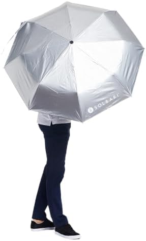 Solbari Compact Sun Protective Umbrella UPF 50+ UV Protection, Ultra-Light & Travel-Friendly