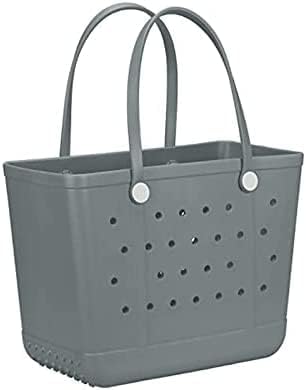 Tote Bag for Women - Large Rubber Beach Bag, Medium Waterproof Sandproof Travel Tote Bags for Beach Outdoor Sports