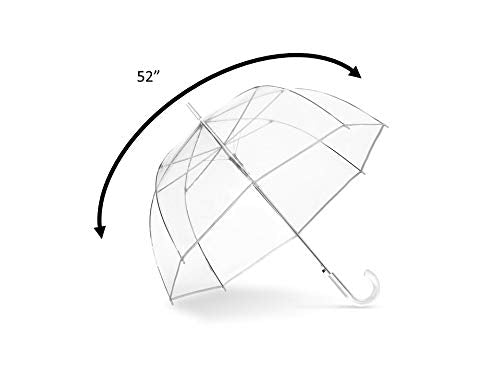 SHEDRAIN Auto Open Bubble Stick Umbrella Clear, 1 EA