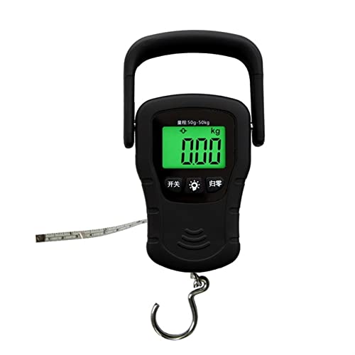 Super Mini Luggage Scale with Tape Measure - Accurate Weight Measurement, Auto Shut Down, Portable Travel Scale for Suitcases and Baggage, Greya