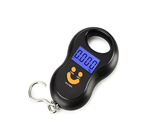 Mini Digital Luggage Scale - Portable Handheld Weighing Scale for Travel & Fishing - Accurate 110lbs/50kg Capacity - Compact Suitcase Hook Scale for Easy Weight Measurement
