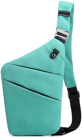 Anti Theft Crossbody Bags for Women, 2025 New Anti-Theft Travel Bag, Shoulder Bag Anti-theft Design for Travel, Sport (Light Blue - Right Shoulder)