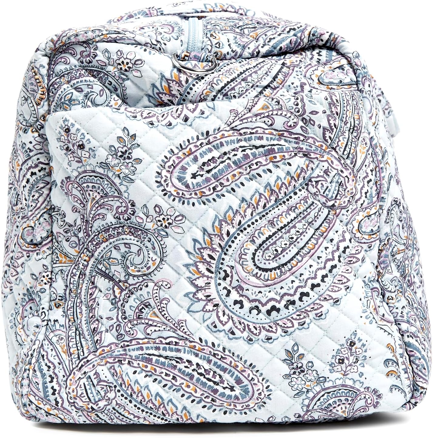 Vera Bradley Women's Cotton Large Travel Duffel Bag, Soft Sky Paisley, One Size