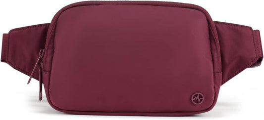 Pander Belt Bag Large 2L, Nylon Fanny Pack Purse for Women and Men with Adjustable Strap