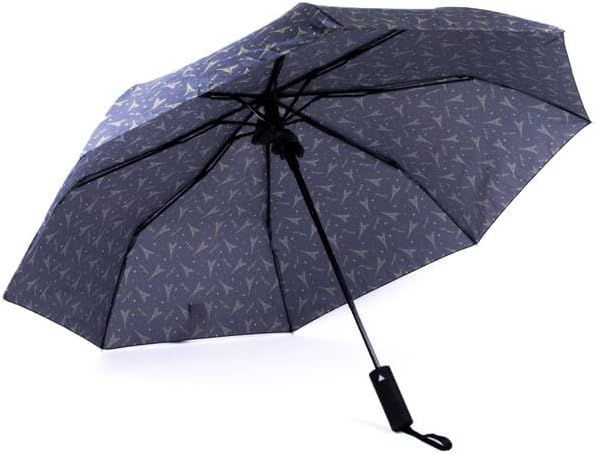 Nollia Windproof Automatic Travel Umbrella, Compact Portable with Reinforced Ribs for Sun & Rain