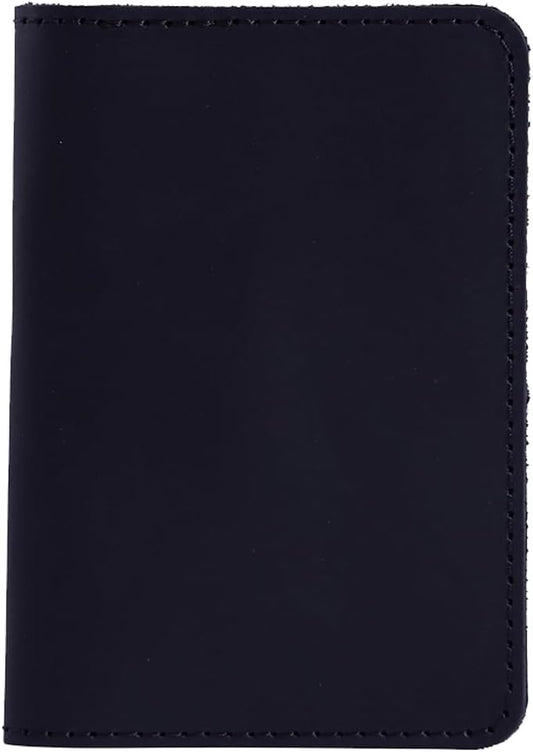 INCARNE US Passport Cover Clear - Travel Passport Wallet - Leather Passport Holder for Men Women Family with Card Slots & Note Compartmen - Sleeve Protector - Genuine Leather - Vintage Black