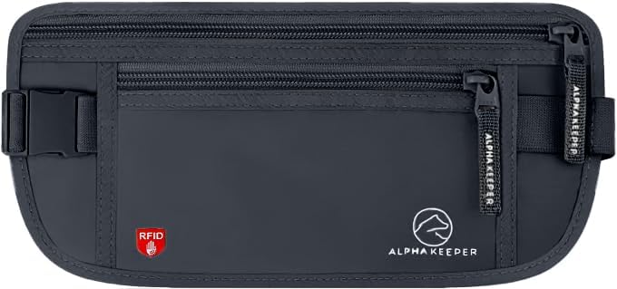 Hidden Money Belt for Travel for Men, Waist Wallet Anti Theft, RFID Passport Holder For Travel Men Or Women, Money Pouch, RFID Passport Holder