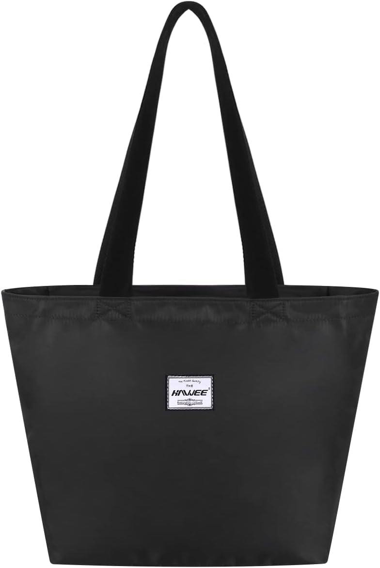 Tote Bag with Zipper for Women Inside Mesh Pocket Heavy Duty Casual Anti-water Cloth Travel Shoulder Handbag