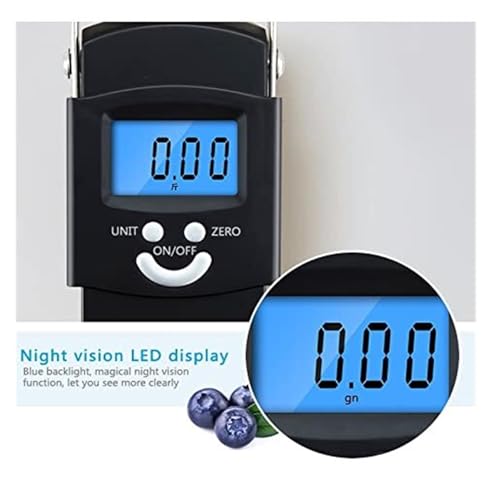 Portable Digital Luggage Scale 40kg/0.01kg - Mini Electronic Weighing Balance for Travel, Baggage, Fishing - Accurate Hanging Scale with Clear LCD Display