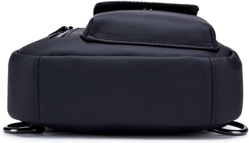KPYWZER Vintage Leather Sling Bag Backpack for Men Crossbody Shoulder Chest Day Pack Backpacks