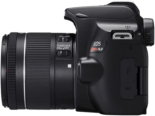 Canon EOS Rebel SL3 DSLR Camera with 18-55mm Lens (Black) | 24.1MP APS-C Sensor, Dual Pixel AF & 4K Video | Great for Beginners & Everyday Photography (3453C002) + 64GB Card Bag