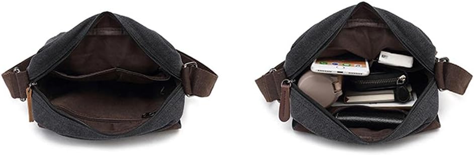 Sechunk Vintage Canvas Messenger Cross body bag Shoulder bag