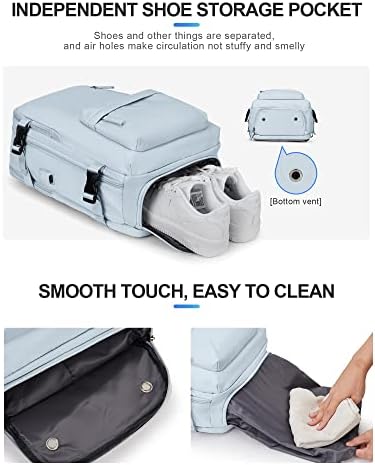 VGCUB Large Travel Backpack Bag for Women Men,Carry on Backpack,17 Inch Laptop Business Work Waterproof Backpack with Laptop Compartment,Person Item Flight Approved,Mochila de Viaje,Blue
