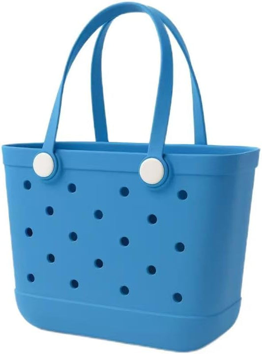 EVA Waterproof Beach Tote Bag-Large Sand Proof Tote with Handles for Women&Men|Lightweight Pool,Travel,Shopping Bag