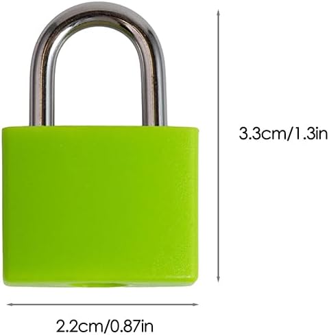 6PCS Suitcase Locks with Keys, Luggage Locks with Keys, Metal Luggage Padlocks, Mini Locker Lock (6 Colors)