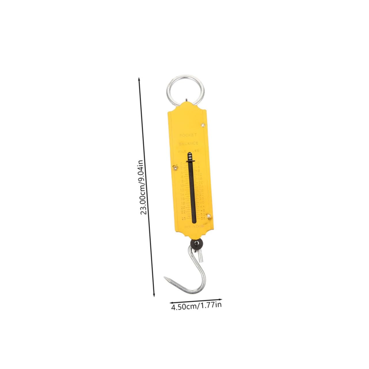 ibasenice 2pcs Handheld Spring Scale Mechanical Scale for Outdoor Activities Vibrant Design