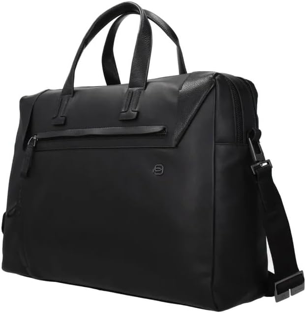 Piquadro Men's Black leather Briefcase Workbag