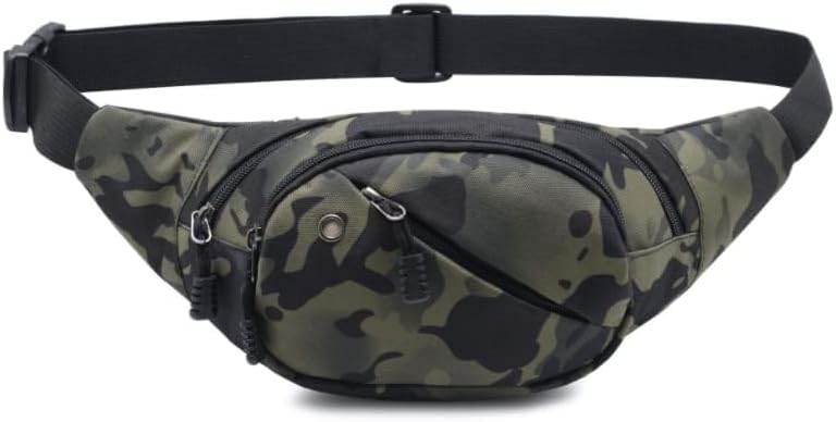 DAITET Crossbody Fanny Pack for Men&Women,Large Waist Bag & Hip Bum Bag with Adjustable Strap for Outdoors Workout Traveling Casual Running Hiking Cycling