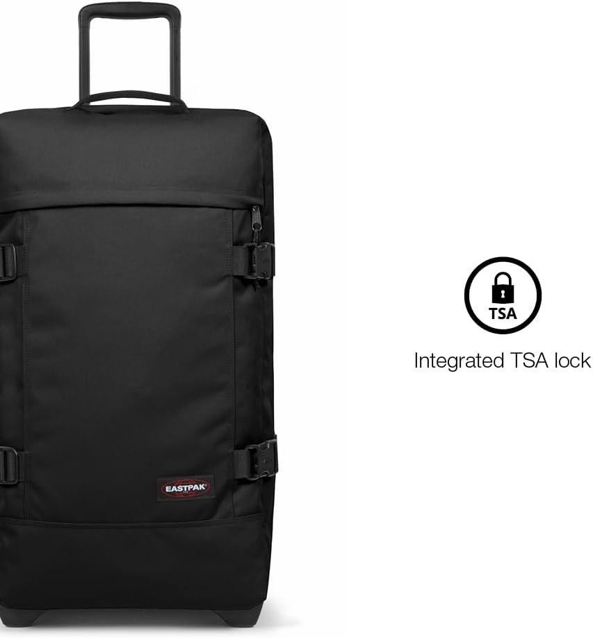 EASTPAK Tranverz M – 78L Large Wheeled Luggage with Dual Compartments, TSA Lock, Compression Straps & Smooth-Wheeling System, Ultra Marine