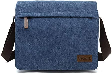 Sechunk Vintage Canvas Messenger Cross body bag Shoulder bag