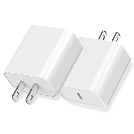 iPhone 16/15 Fast Charger Block, USB Type C Wall Charger 2Pack 20W PD Charging Brick Power Adapter Plug Box for Apple iPhone 16 Pro Max/iPhone 15 Plus/iPhone 14 Pro Max/14 Plus/13 Pro/12 Pro/Mini/iPad