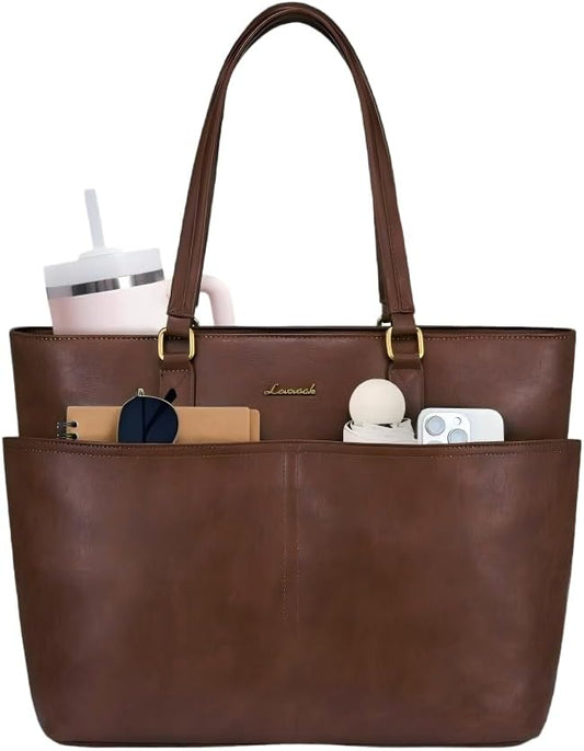 LOVEVOOK Laptop Tote Bag for Women, 15.6 inch Laptop Work Bags for Teacher/Nurse Large Computer Bag for Office