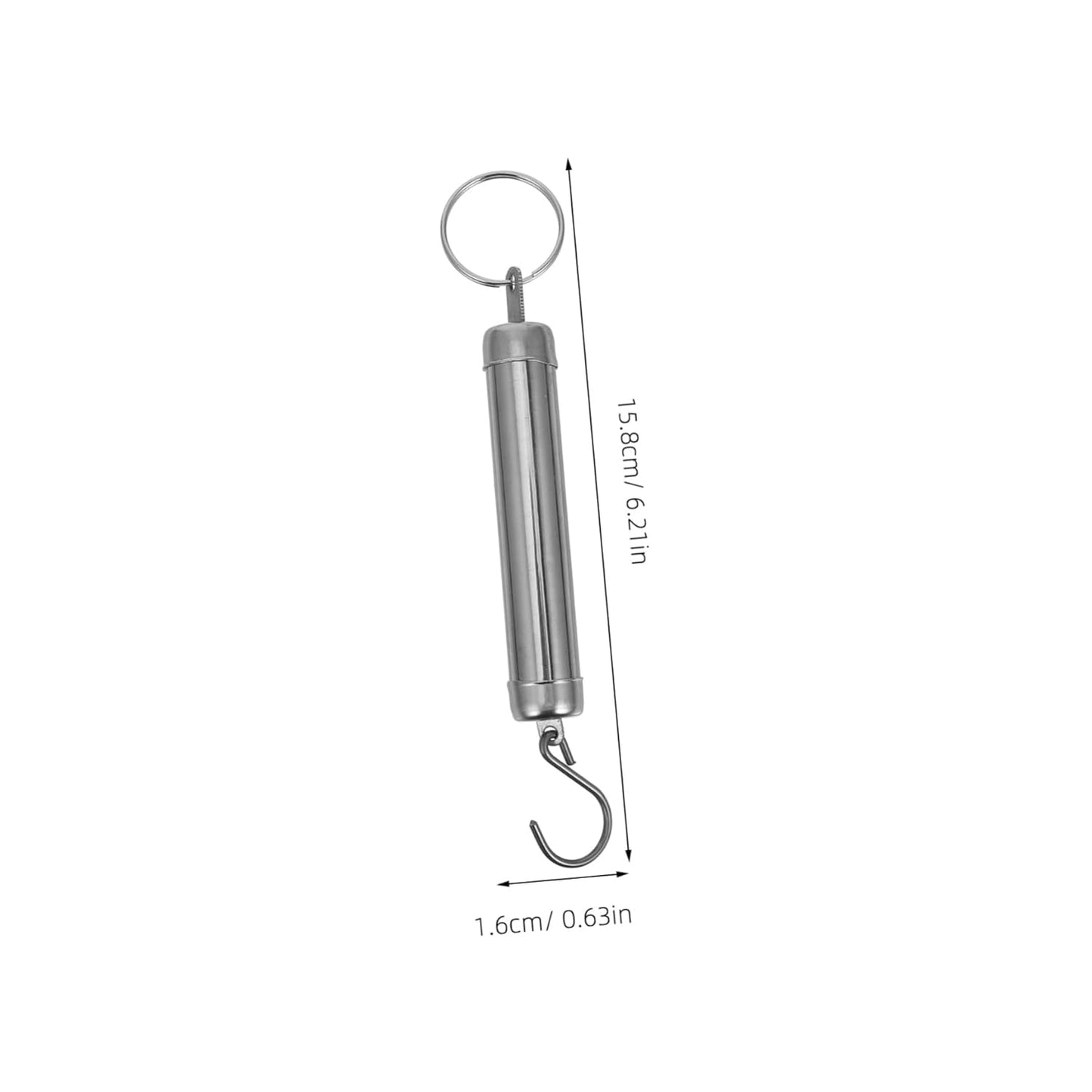 Zerodeko 2pcs Portable Travel Weight Scale Handheld Digital Scale Stainless Steel Hook for Suitcase Bag Fish Kitchen Use
