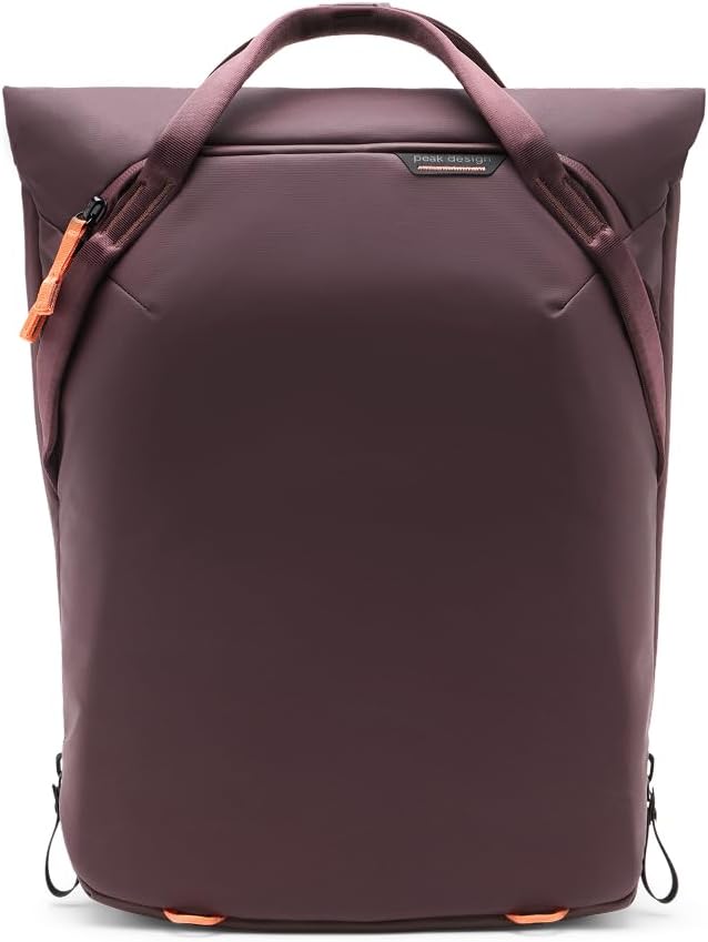 Peak Design Everyday Totepack 20L, Eclipse, Weatherproof Shell, Top and Side Access, FlexFold Dividers, Laptop Sleeve, Internal Pockets, Backpack or Hand Carry, Versatile Tote Bag for Women and Men