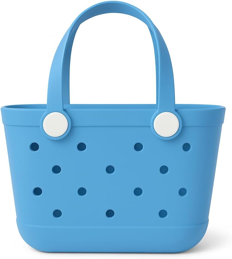EVA Waterproof Beach Tote Bag-Large Sand Proof Tote with Handles for Women&Men|Lightweight Pool,Travel,Shopping Bag