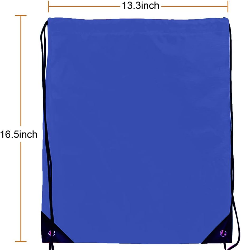 Bulk Drawstring Bags, Polyester Draw String Bags, Gym Sports Cinch Bag Drawstring Backpack for