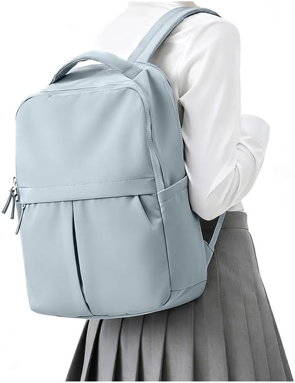 Laptop Backpack for Women Men Gym Work Backpack Casual Daypack Backpacks Small Travel Backpack for Traveling on Airplane Lightweight College Teacher Backpacks for Women Blue