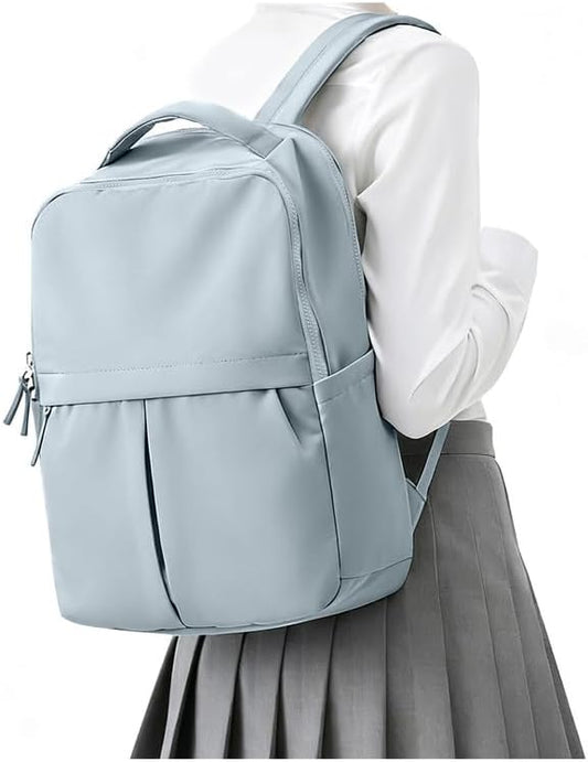 Laptop Backpack for Women Men Gym Work Backpack Casual Daypack Backpacks Small Travel Backpack for Traveling on Airplane Lightweight College Teacher Backpacks for Women Blue