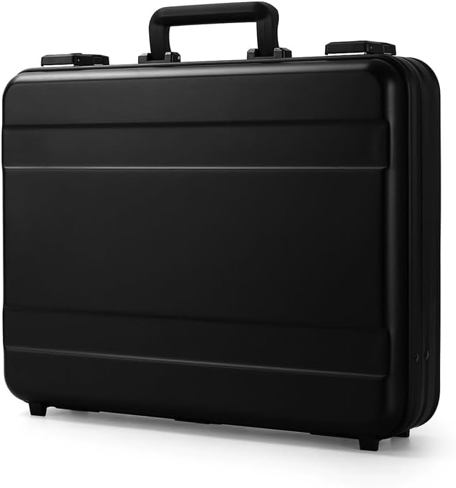 Aluminum Briefcase Metal Toolkit Box TSA Combination Lock Luxury Case with Foam for Wine/Jewellery/Watch/Equipment/Camera
