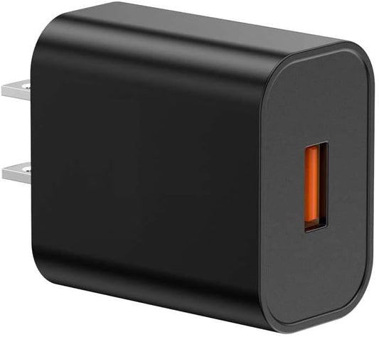 USB Charging Block/AC Power Charger Adapter for Fire Tablets, Kids Tablets, Kindle e-Readers, Paperwhite, Oasis, Wireless Speakers & Headphones (Black)